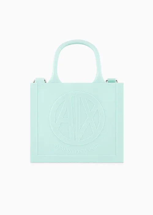Armani Exchange  9491464R740102783 - Milky bag con logo in rilievo in materiale riciclato