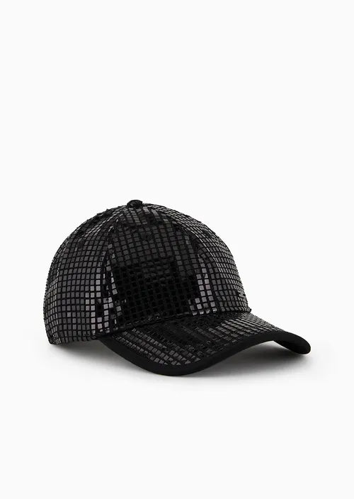 Armani Exchange 9442063F106100020 - Cappello ricoperto di paillettes